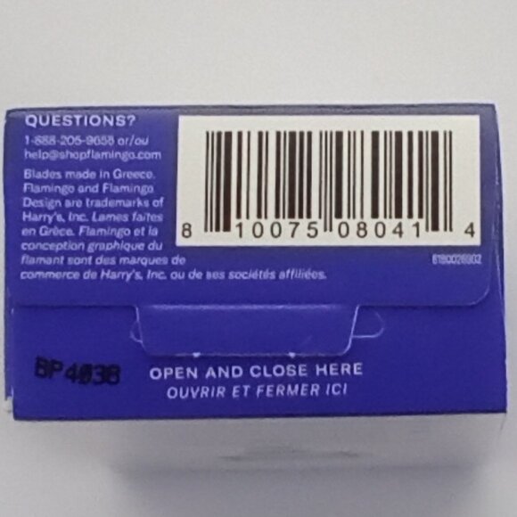 FLAMINGO LILAC RAZOR HANDLE KIT with 2 REFILLS/CARTRIDGES and 36 REFILLS - Picture 3 of 10